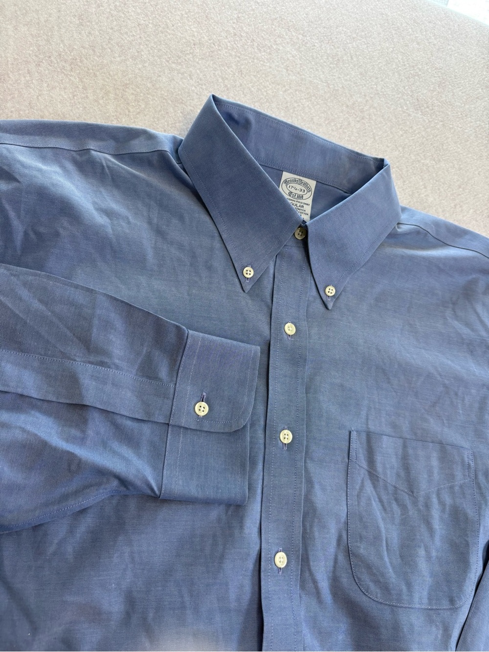 Brooks Brothers Classic Button-Down Shirt in Blue